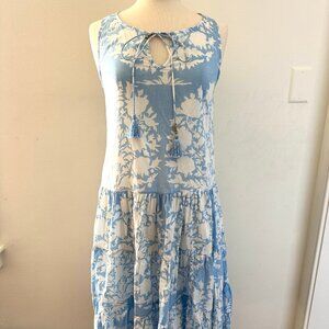Pick Happy Palm Beach Relax Long Sundress with Tassels Size Small